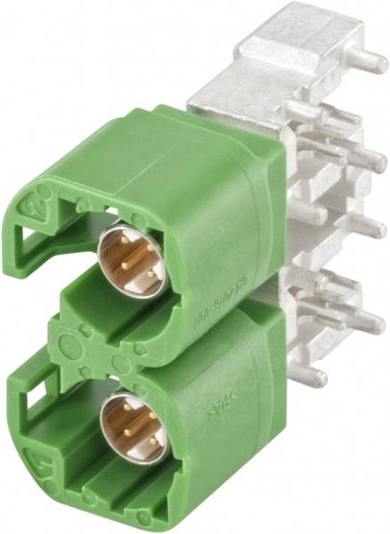 Right angle plug pcb w. housing Rosenberger D4S21J-40MA5-E