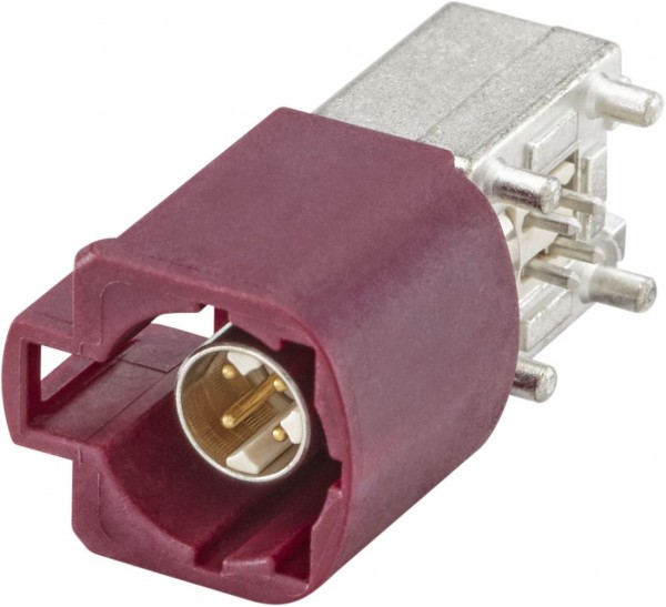 Right angle plug pcb w. housing Rosenberger D4S23L-40MA5-D