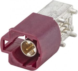 Right angle plug pcb w. housing Rosenberger D4S23M-40MA5-D