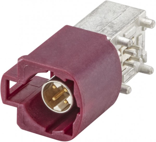Right angle plug pcb w. housing Rosenberger D4S23M-40MA5-D