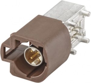 Right angle plug pcb w. housing Rosenberger D4S23M-40MA5-F