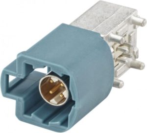 Right angle plug pcb w. housing Rosenberger D4S23M-40MA5-Z
