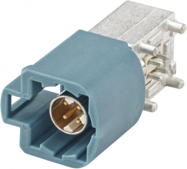 Right angle plug pcb w. housing Rosenberger D4S23M-40MA5-Z