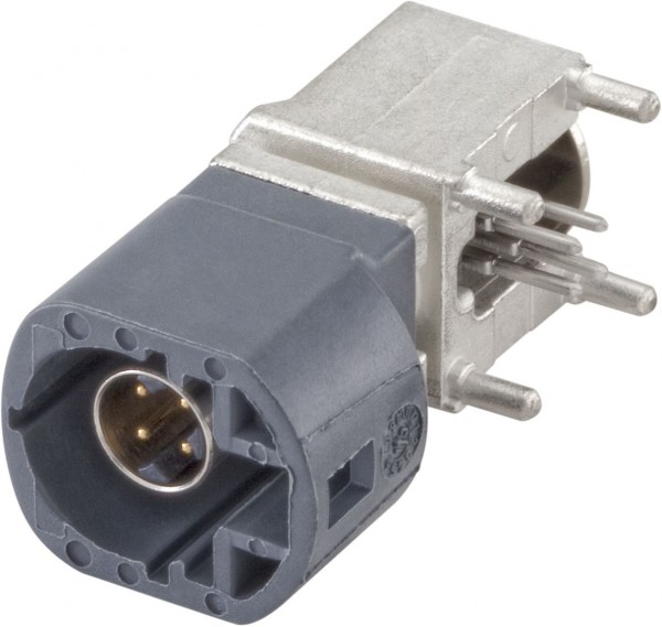 Right angle plug pcb w. housing Rosenberger D4S2UG-400A5-G