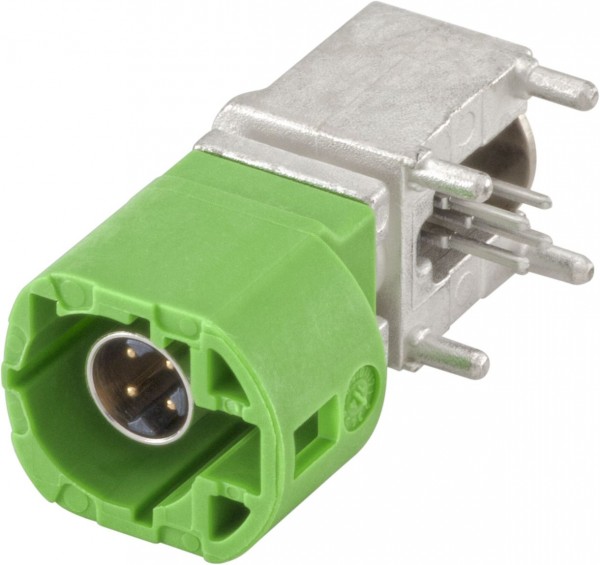 Right angle plug pcb w. housing Rosenberger D4S2UG-400A5-L