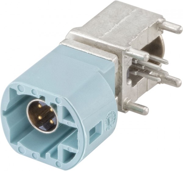Right angle plug pcb w. housing Rosenberger D4S2UG-400A5-O