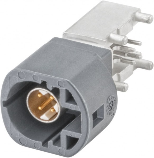 Right angle plug pcb w. housing Rosenberger D4S2UL-40MA5-G
