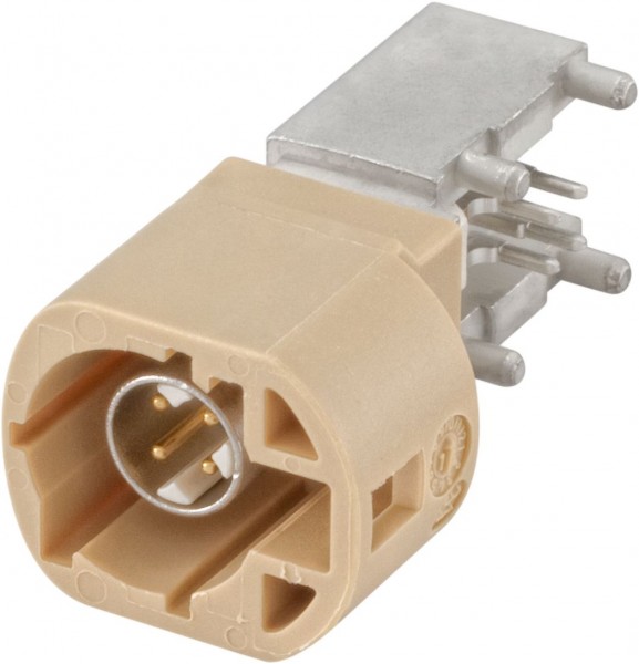 Right angle plug pcb w. housing Rosenberger D4S2UL-40MA5-J