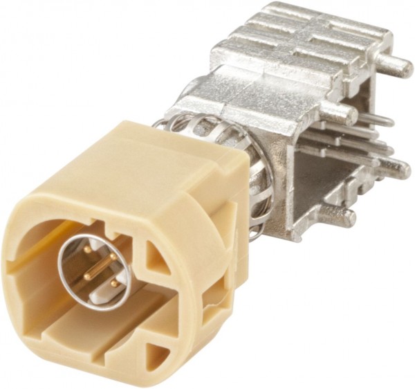 Right angle plug pcb w. housing Rosenberger D4S2UY-40MA5-J