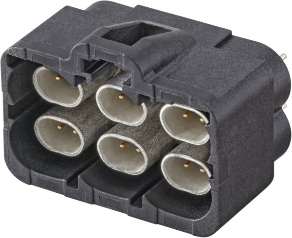 Straight plug pcb w. housing Rosenberger E6S10F-40MT5-A