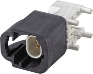 Right angle plug pcb w. housing Rosenberger E6S20A-40MT5-A