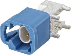 Right angle plug pcb w. housing Rosenberger E6S20A-40MT5-C