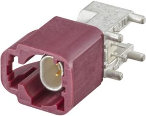 Right angle plug pcb w. housing Rosenberger E6S20A-40MT5-D