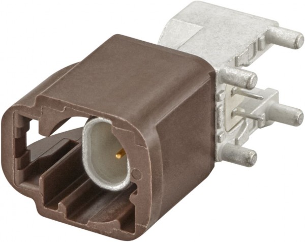 Right angle plug pcb w. housing Rosenberger E6S20A-40MT5-F