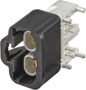 Right angle plug pcb w. housing Rosenberger E6S20B-40MT5-A