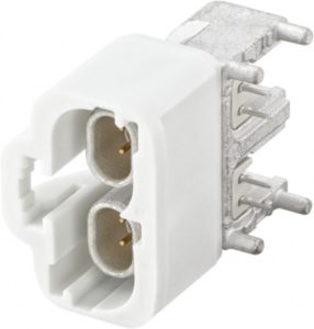 Right angle plug pcb w. housing Rosenberger E6S20B-40MT5-B