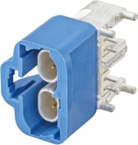 Right angle plug pcb w. housing Rosenberger E6S20B-40MT5-C