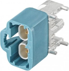 Right angle plug pcb w. housing Rosenberger E6S20B-40MT5-Z