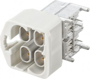 Right angle plug pcb w. housing Rosenberger E6S20D-40MT5-B