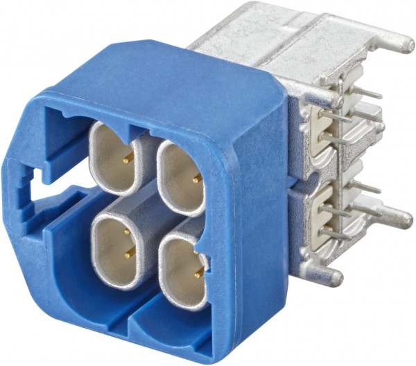 Right angle plug pcb w. housing Rosenberger E6S20D-40MT5-C