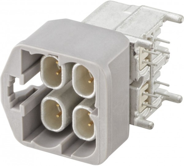 Right angle plug pcb w. housing Rosenberger E6S20D-40MT5-G