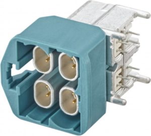 Right angle plug pcb w. housing Rosenberger E6S20D-40MT5-Z