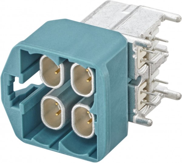 Right angle plug pcb w. housing Rosenberger E6S20D-40MT5-Z