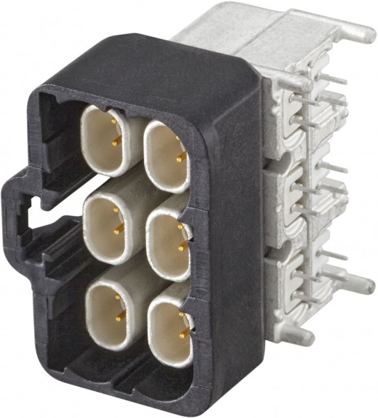Right angle plug pcb w. housing Rosenberger E6S20F-40MT5-A