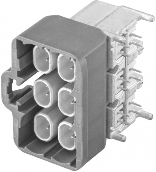 Right angle plug pcb w. housing Rosenberger E6S20F-40MT5-B