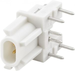 Right angle plug pcb w. housing Rosenberger E7S22A-40MX5-B