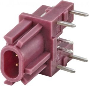 Right angle plug pcb w. housing Rosenberger E7S22A-40MX5-D