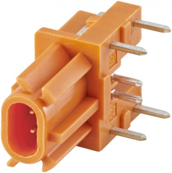 Right angle plug pcb w. housing Rosenberger E7S23A-40MX5-M