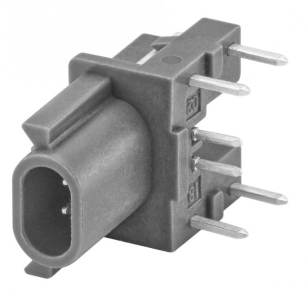 Right angle plug pcb w. housing Rosenberger E7S23A-40MX5-N