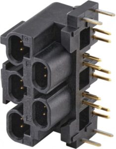 Right angle plug pcb w. housing Rosenberger E7S25L-40MX5-A