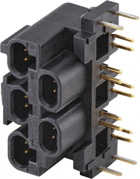 Right angle plug pcb w. housing Rosenberger E7S25L-40MX5-A