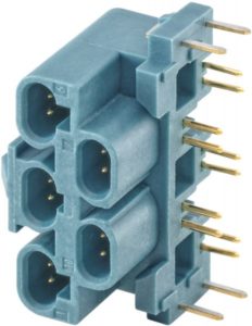 Right angle plug pcb w. housing Rosenberger E7S25L-40MX5-Z