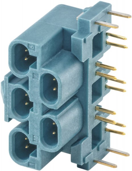 Right angle plug pcb w. housing Rosenberger E7S25L-40MX5-Z