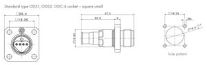 Соединитель оптический H+S ODCS-4 MM