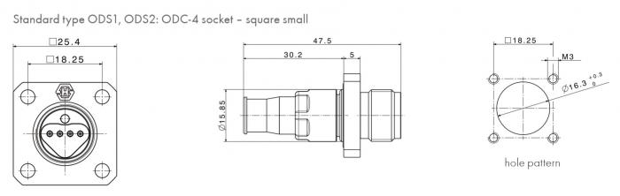 Соединитель оптический H+S ODCS-4 SM